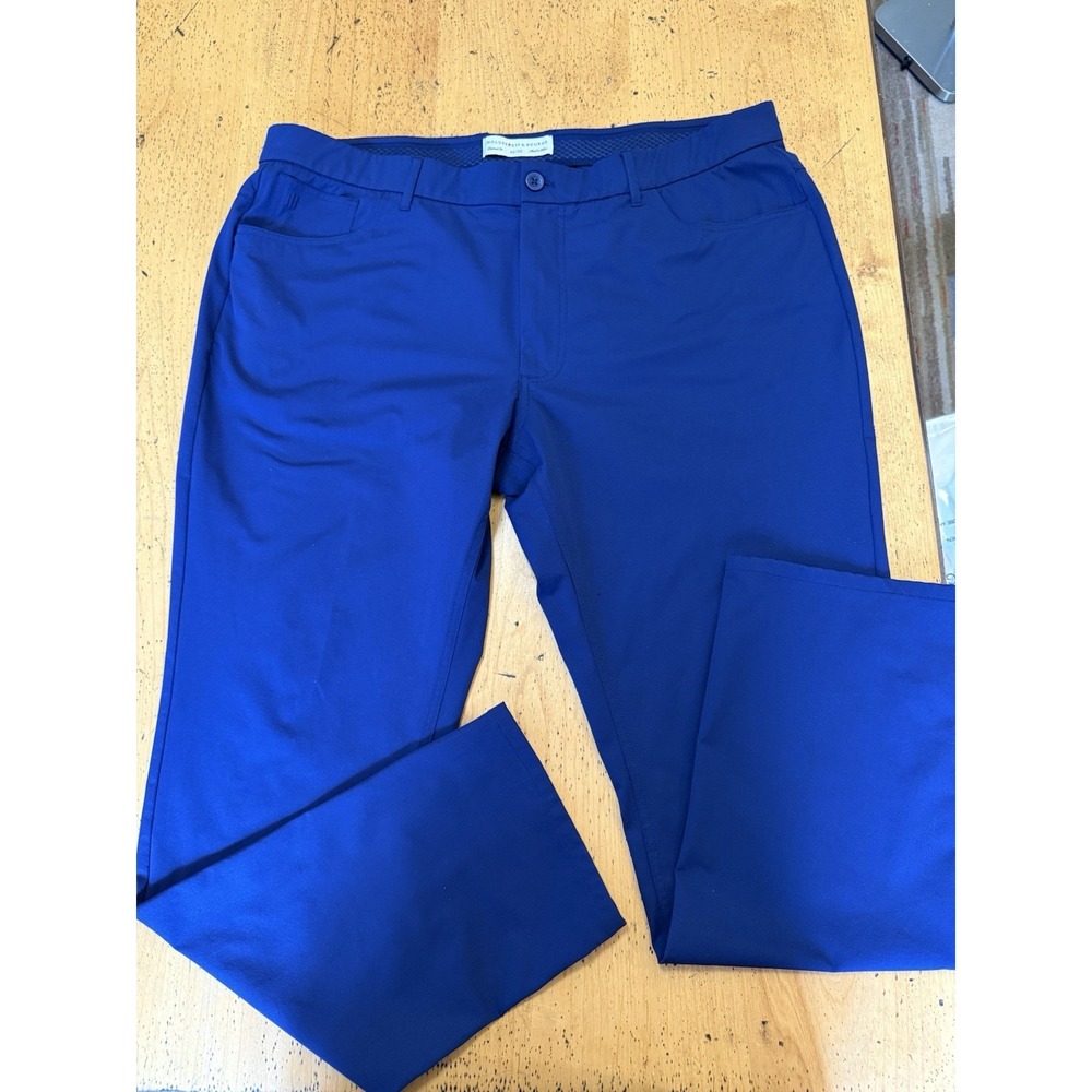 Holderness‎ & Bourne Pants The Parker Golf North Sea Blue Stretch 42x32